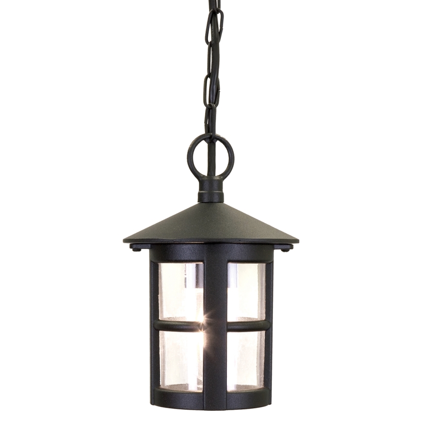 Elstead BL21B-BLACK - Екстериорен полилей HEREFORD 1xE27/100W/230V IP43