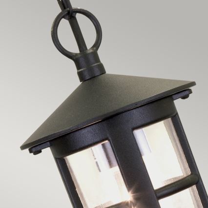 Elstead BL21B-BLACK - Екстериорен полилей HEREFORD 1xE27/100W/230V IP43