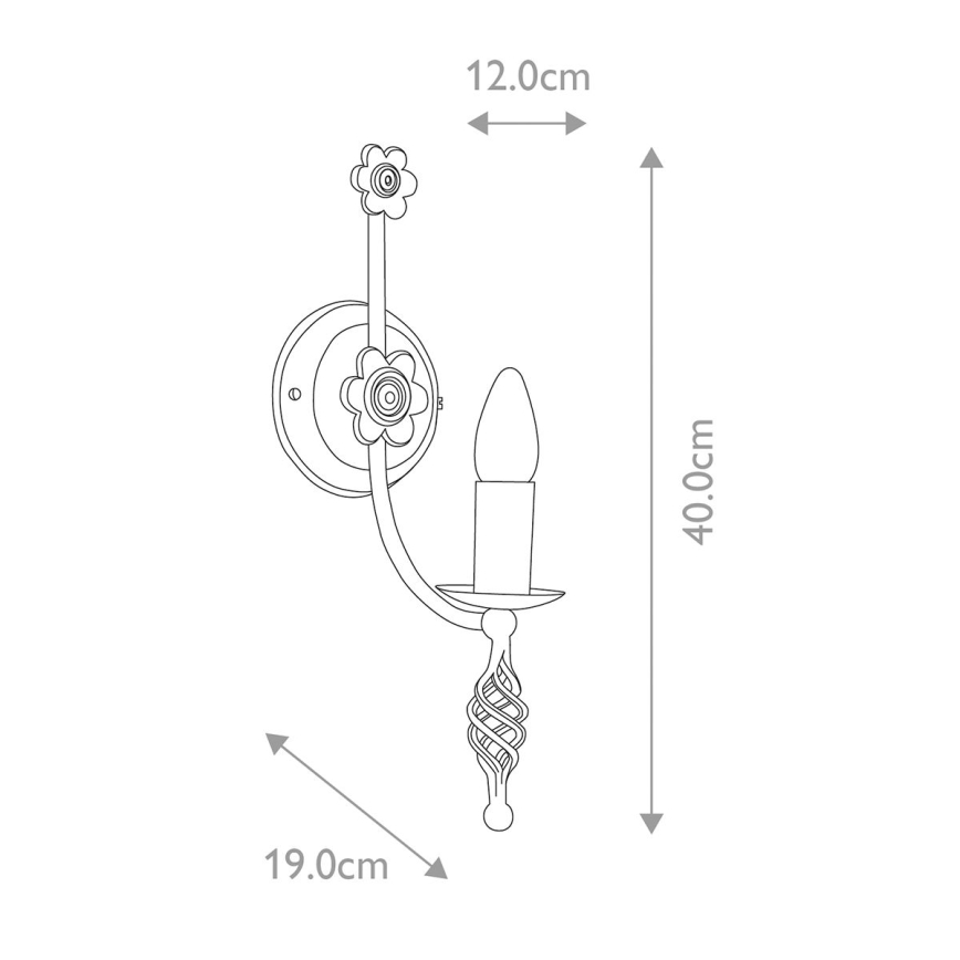 Elstead - Аплик BELFRY 1xE14/60W/230V