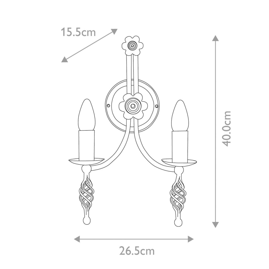 Elstead - Аплик BELFRY 2xE14/60W/230V