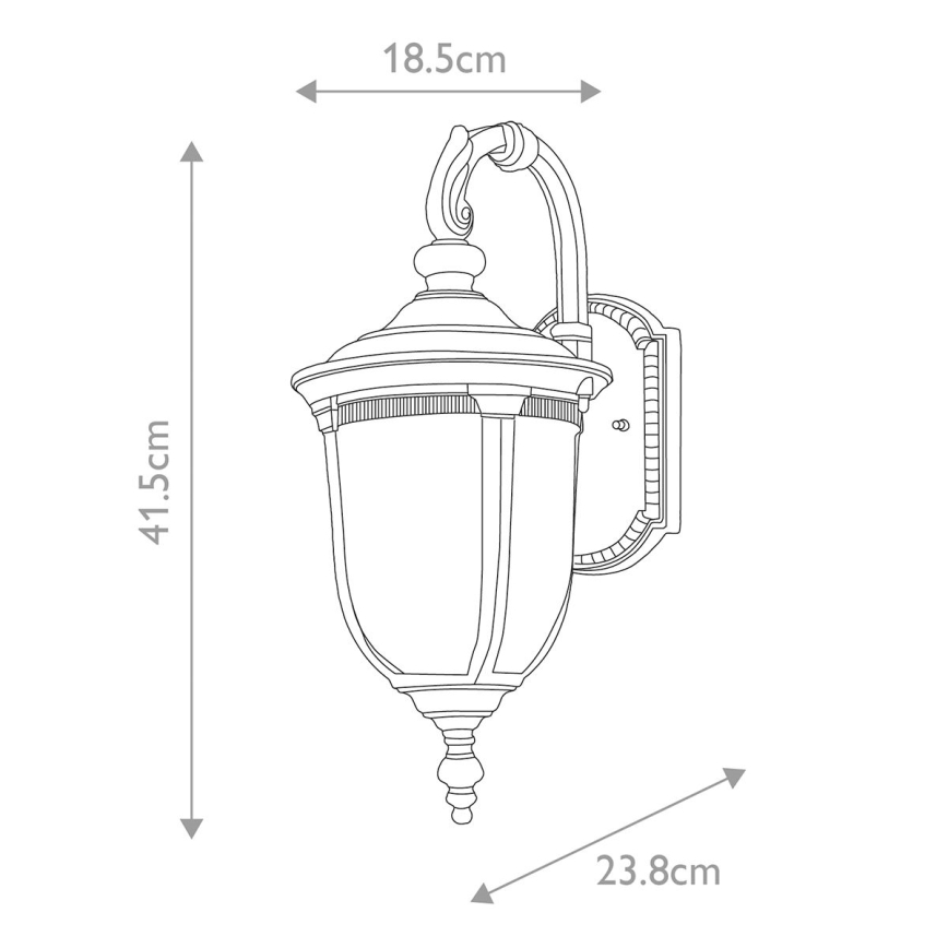 Elstead - Екстериорен аплик CLEVELAND 1xE27/60W/230V IP44