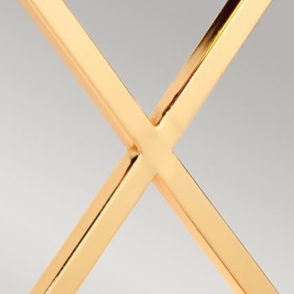 Elstead - Настолна лампа CROSS 1xE27/60W/230V златист/бял