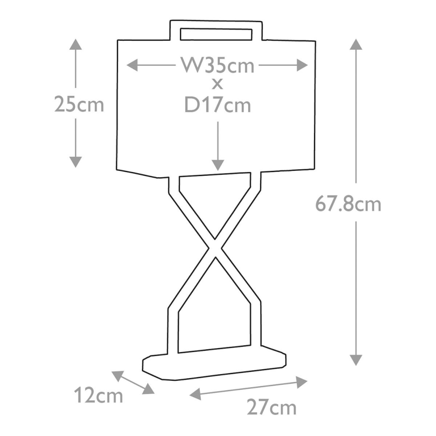 Elstead - Настолна лампа CROSS 1xE27/60W/230V златист/бял