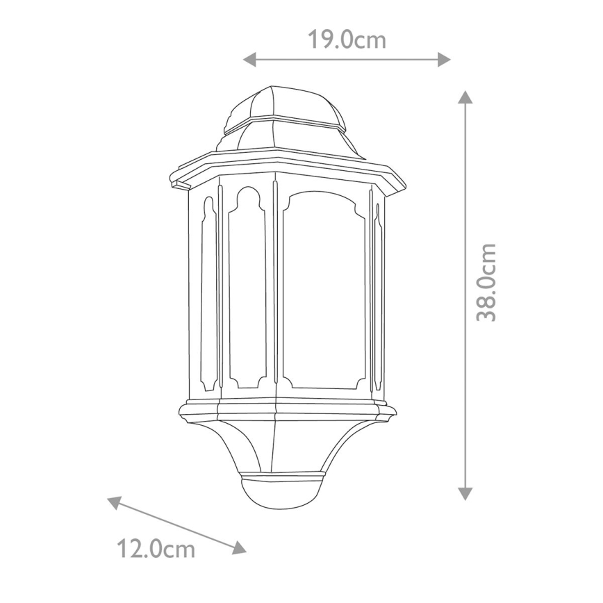 Elstead - Екстериорен аплик CHAPEL 1xE27/100W/230V IP44