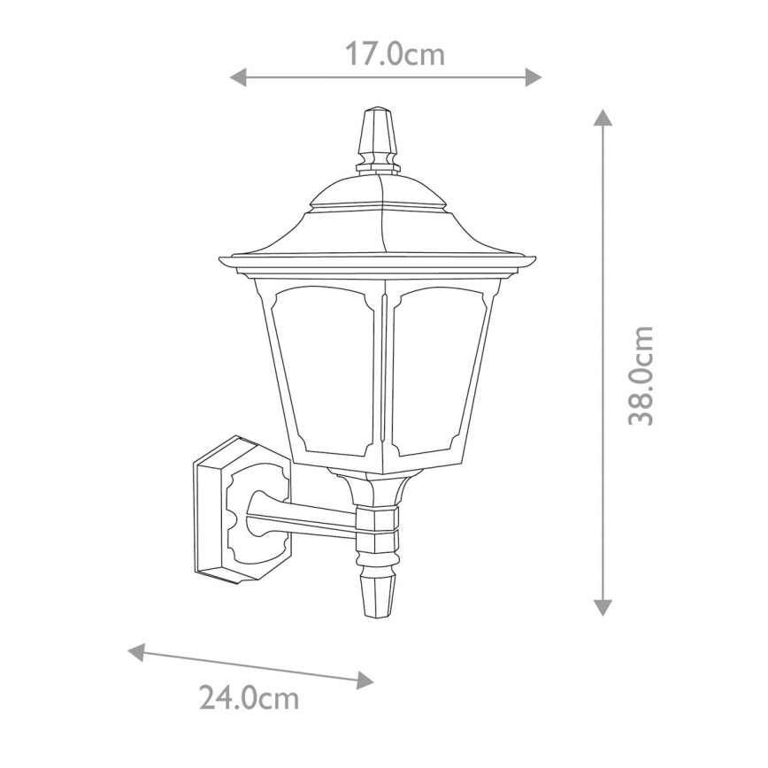 Elstead - Екстериорен аплик CHAPEL 1xE27/100W/230V IP44