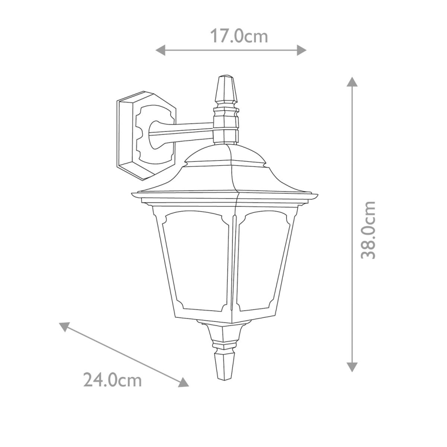 Elstead - Екстериорен аплик CHAPEL 1xE27/100W/230V IP44