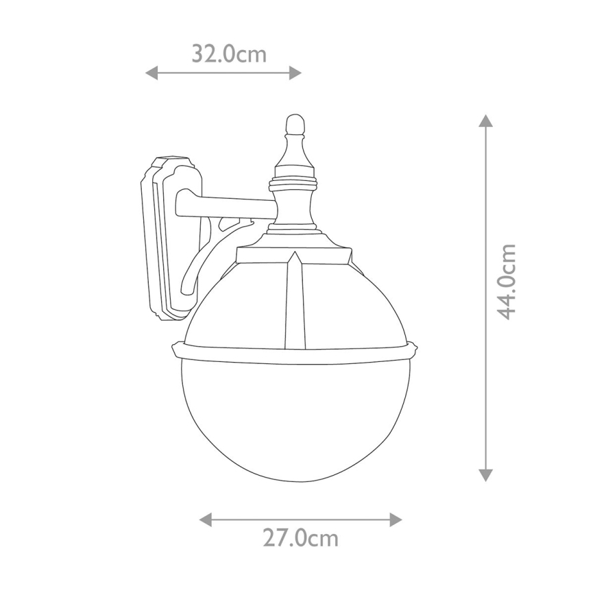 Elstead - Екстериорен аплик GLENBEIGH 1xE27/100W/230V IP44
