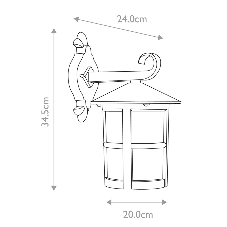 Elstead - Екстериорен аплик HEREFORD 1xE27/100W/230V IP43