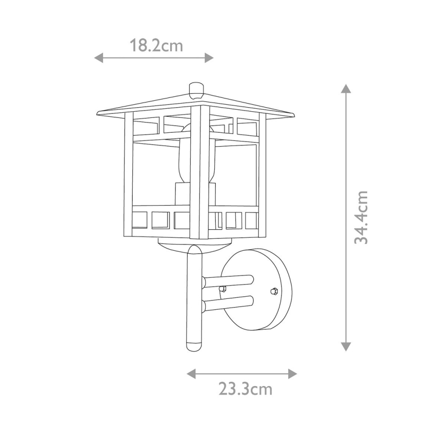 Elstead - Екстериорен аплик KOLNE 1xE27/100W/230V IP44
