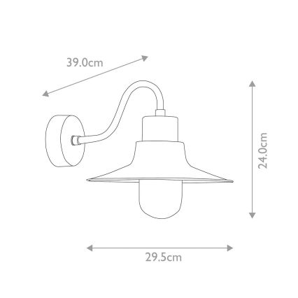 Elstead - Екстериорен аплик SHELDON 1xE27/100W/230V IP44 бронз