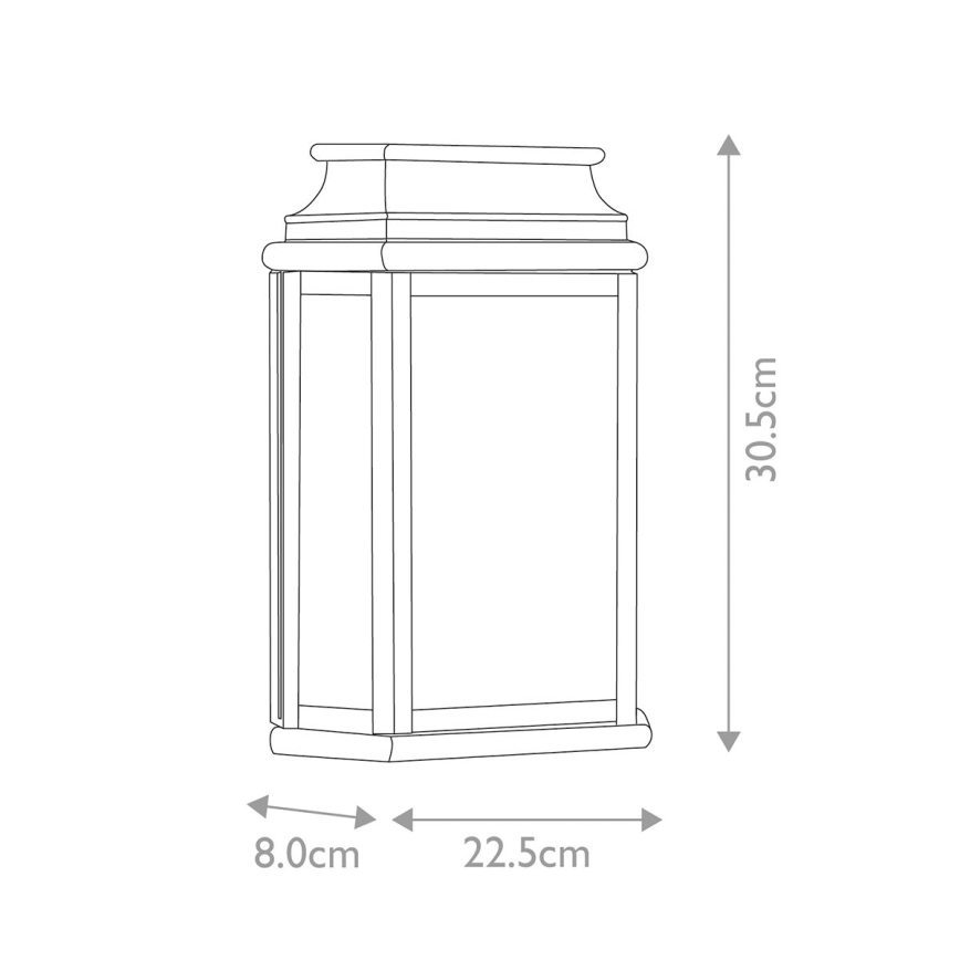 Elstead - Екстериорен аплик ST MARTINS 1xE27/100W/230V IP44 бронзов