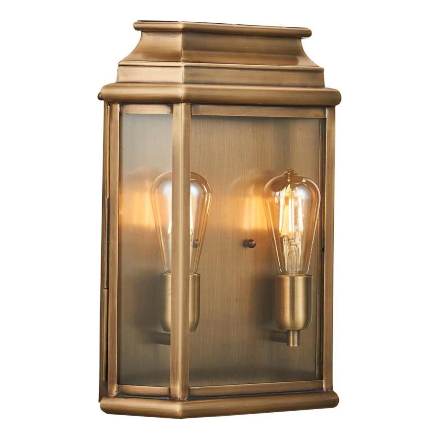 Elstead - Екстериорен аплик ST MARTINS 2xE27/60W/230V IP44 меден