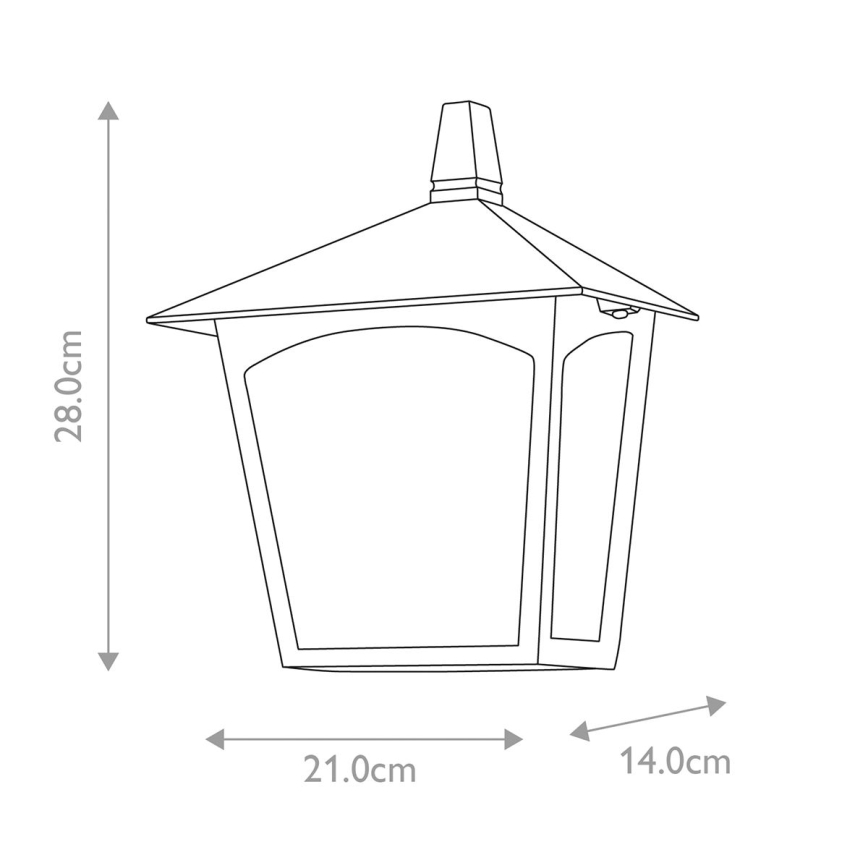 Elstead - Екстериорен аплик YORK 1xE27/100W/230V IP23