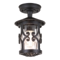 Elstead - Екстериорен плафон HEREFORD 1xE27/100W/230V IP23 черен
