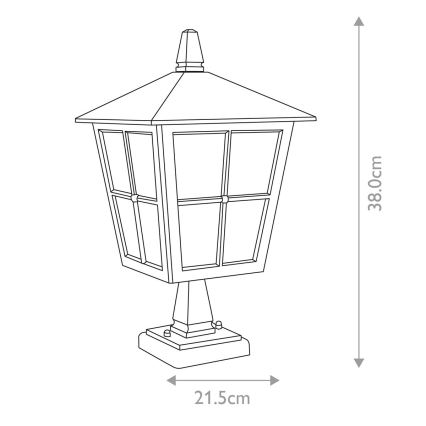 Elstead - Екстериорна лампа CANTERBURY 1xE27/100W/230V IP43