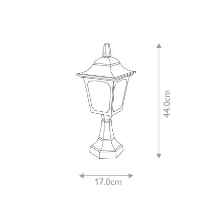 Elstead - Екстериорна лампа CHAPEL 1xE27/100W/230V IP44