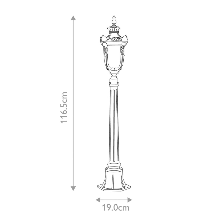 Elstead - Екстериорна лампа PHILADELPHIA 1xE27/100W/230V IP44 черна