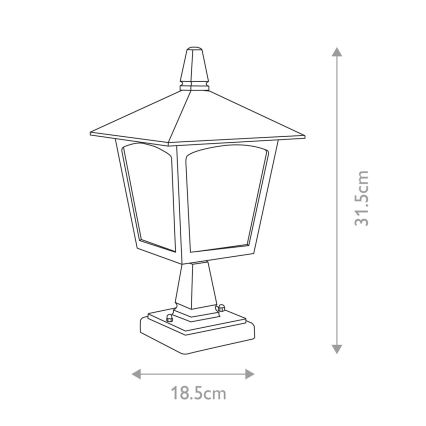 Elstead - Екстериорна лампа YORK 1xE27/100W/230V IP43