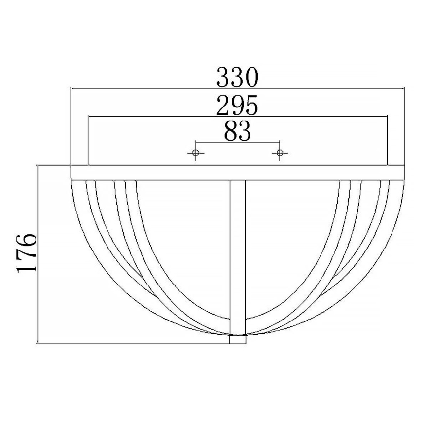 Elstead FE-ALLIER-F-LW - Лампа ALLIER 2xE27/60W/230V дъб