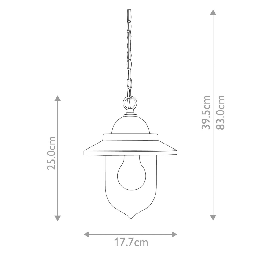 Elstead FE-ALLIER-P-WW - Висящ полилей ALLIER 1xE27/60W/230V дъб