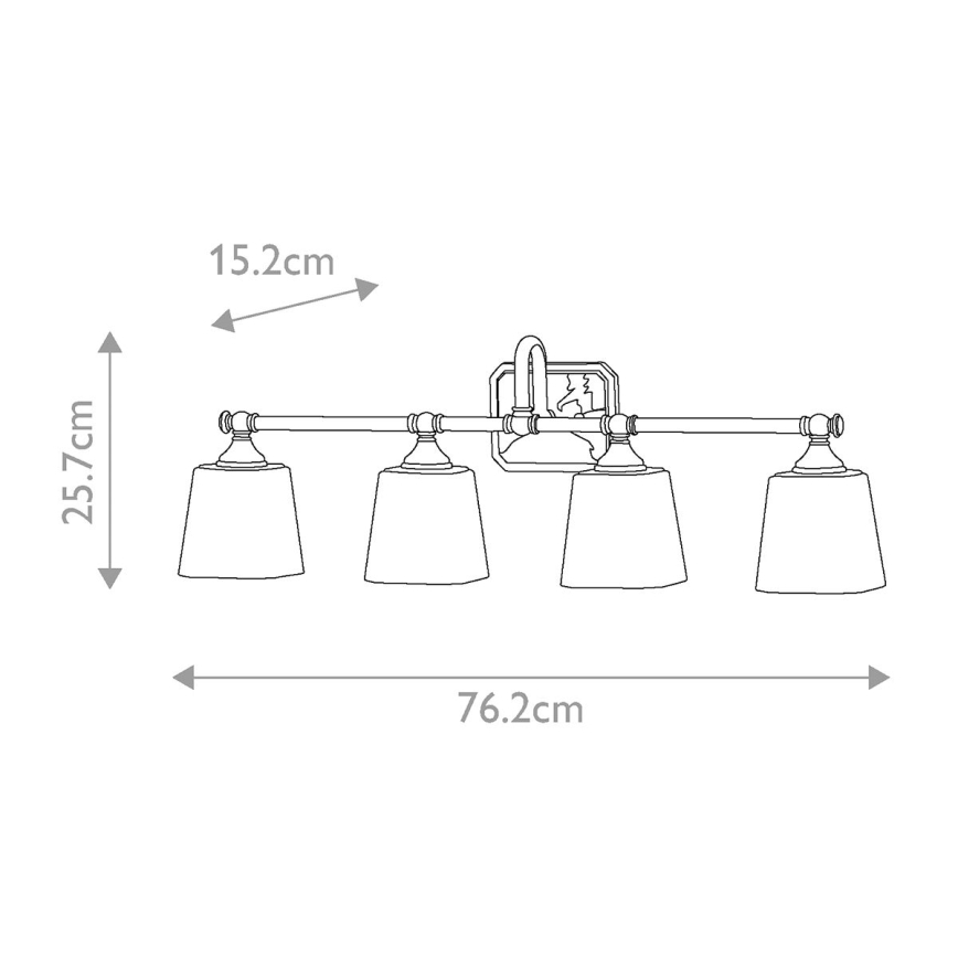 Elstead FE-CONCORD4-BATH - LED Аплик за баня CONCORD 4xG9/3W/230V IP44