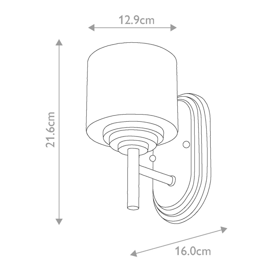 Elstead FE-MALIBU1-BATH - LED Аплик за баня MALIBU 1xG9/3W/230V IP44