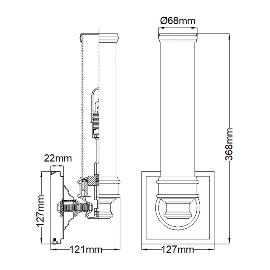 Elstead FE-PAYNE1-BATH - LED Аплик за баня PAYNE 1xG9/3W/230V IP44
