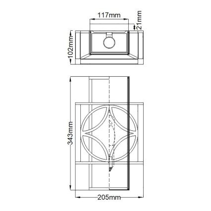 Elstead FE-REMY1 - Аплик REMY 1xE14/60W/230V