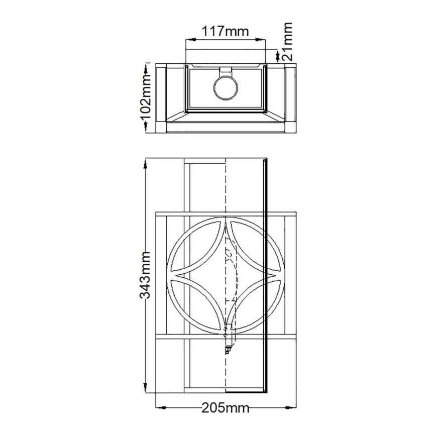 Elstead FE-REMY1 - Аплик REMY 1xE14/60W/230V