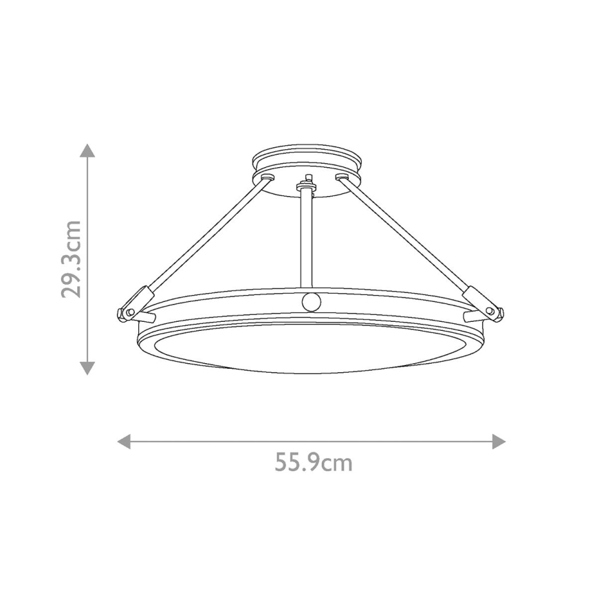 Elstead HK-COLLIER-SF-M - Повърхностен полилей COLLIER 4xE14/60W/230V