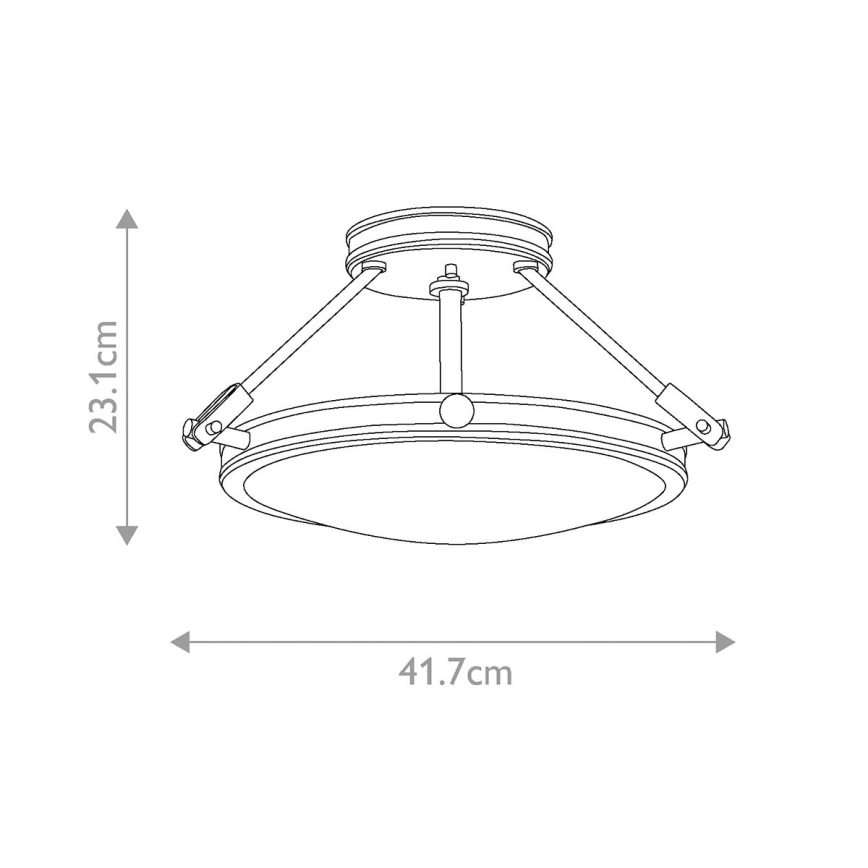 Elstead HK-COLLIER-SF-S - Повърхностен полилей COLLIER 3xE14/60W/230V