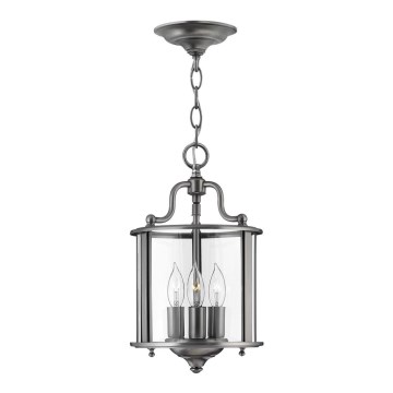 Elstead HK-GENTRY-P-S-PW - Висящ полилей GENTRY 3xE14/60W/230V