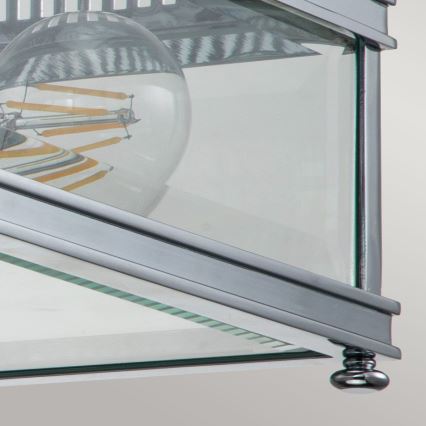 Elstead - Външно таванно осветително тяло HOLBORN 2xE27/60W/230V IP44 лъскав хром