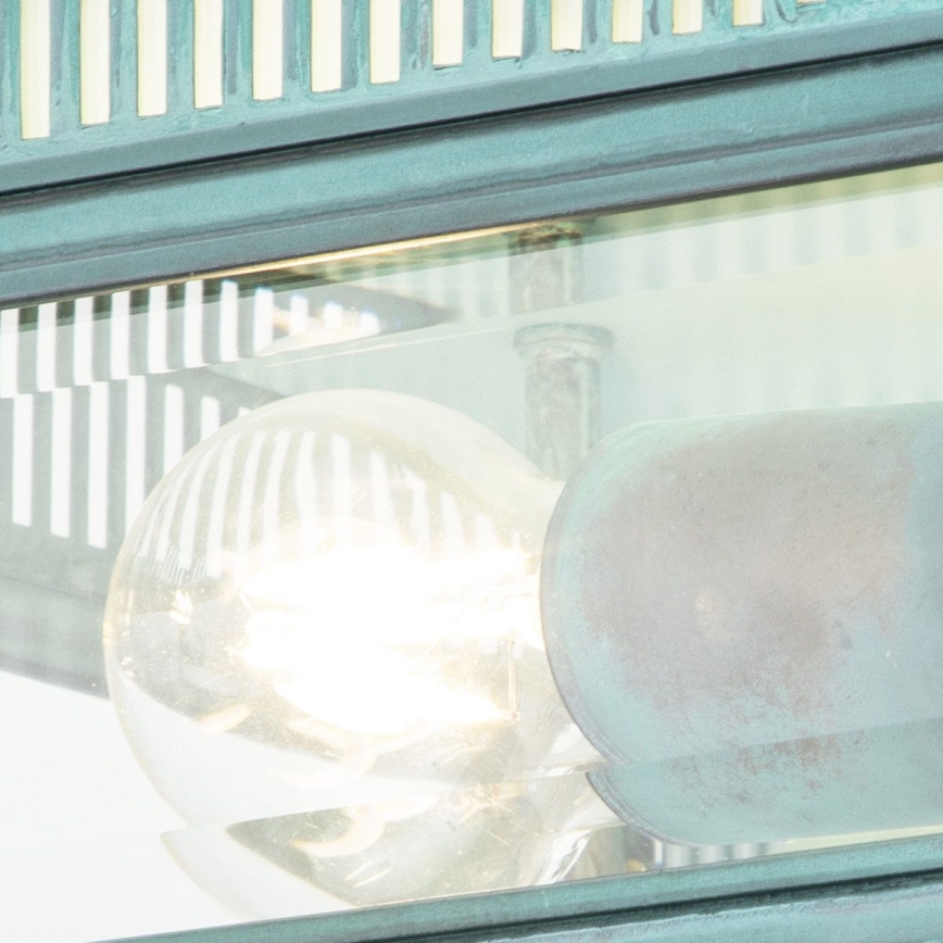 Elstead - Външно таванно осветително тяло HOLBORN 2xE27/60W/230V IP44 тюркоазено