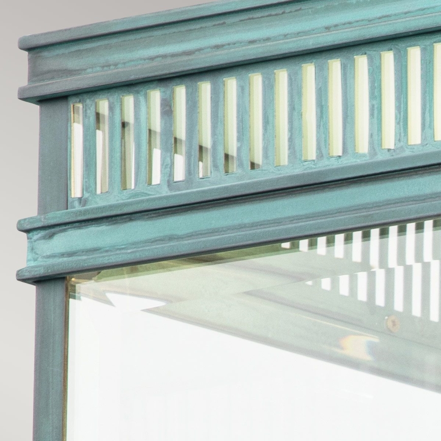 Elstead - Външно таванно осветително тяло HOLBORN 2xE27/60W/230V IP44 тюркоазено