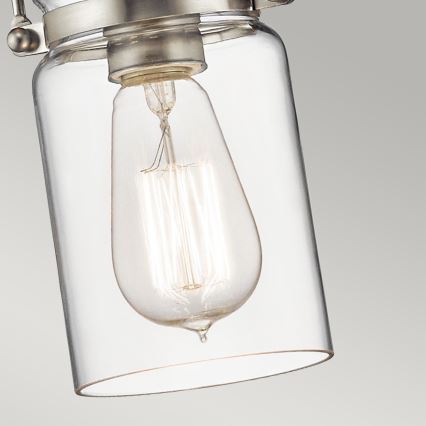 Elstead KL-BRINLEY-MP-NI - Висящ полилей BRINLEY 1xE27/60W/230V матов хром