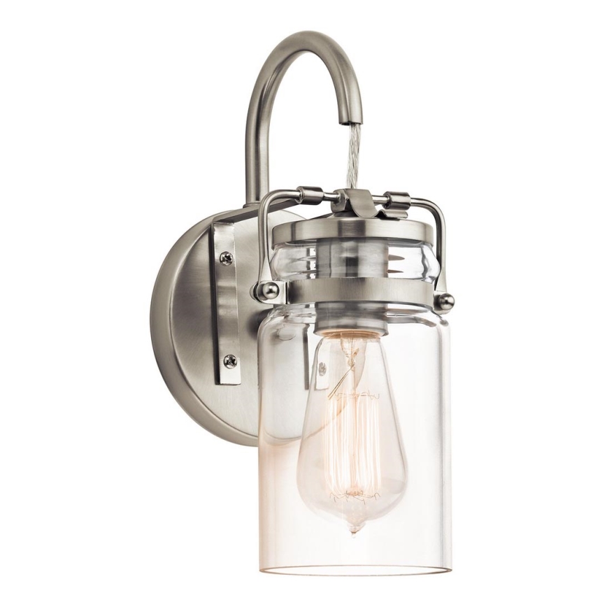 Elstead KL-BRINLEY1-NI - Аплик BRINLEY 1xE27/60W/230V матов хром
