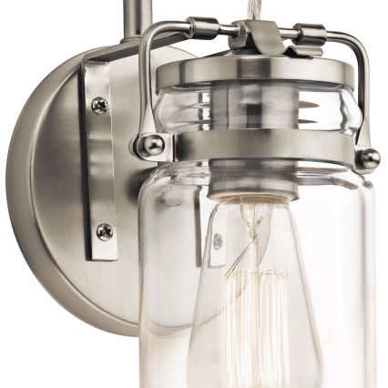 Elstead KL-BRINLEY1-NI - Аплик BRINLEY 1xE27/60W/230V матов хром