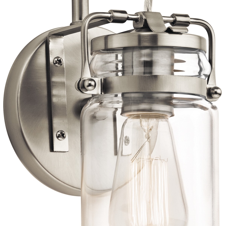 Elstead KL-BRINLEY1-NI - Аплик BRINLEY 1xE27/60W/230V матов хром