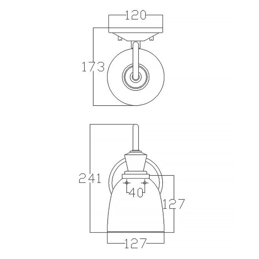 Elstead KL-CORA1-BATH - LED Аплик за баня CORA 1xG9/3W/230V IP44