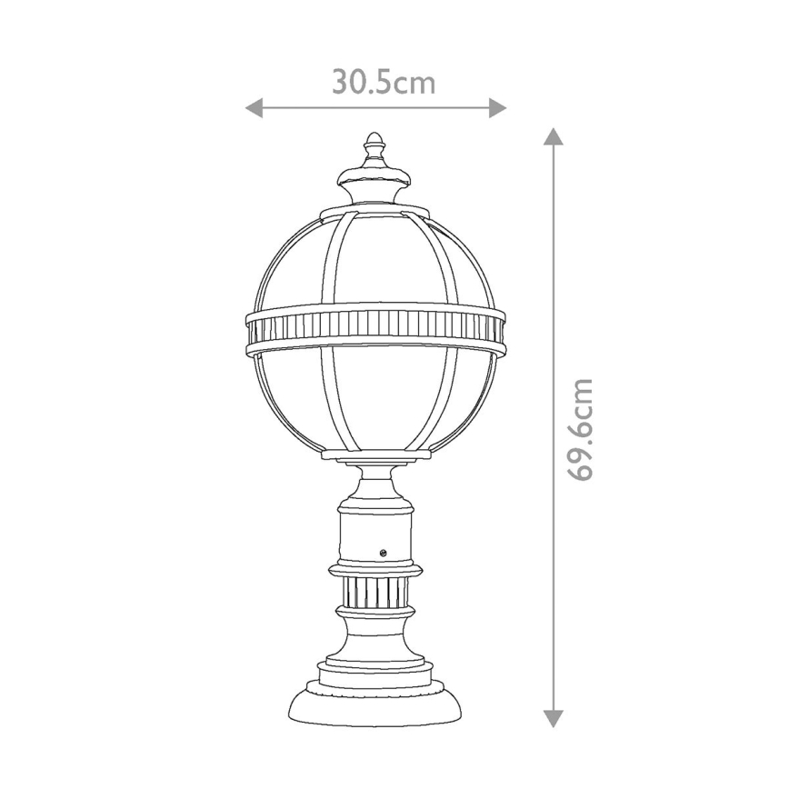 Elstead KL-HALLERON-3M - Екстериорна лампа HALLERON 3xE14/60W/230V IP44