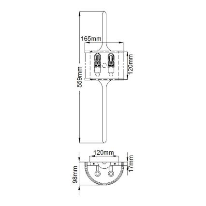 Elstead - LED Лампа за баня MONA 2xG9/3,5W/230V IP44 матов хром