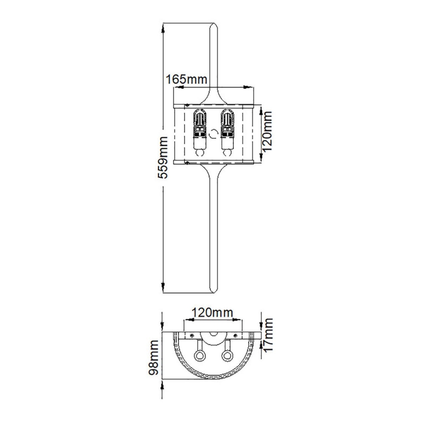 Elstead - LED Лампа за баня MONA 2xG9/3,5W/230V IP44 матов хром