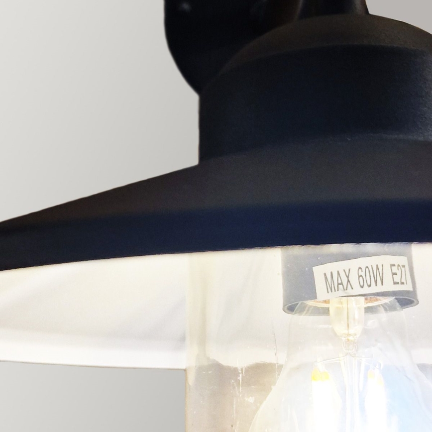 Elstead - Външно осветително тяло KLAMPENBORG 1xE27/60W/230V IP44 черно