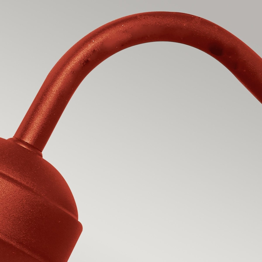 Elstead - Външно стенно осветително тяло KLAMPENBORG 1xE27/60W/230V IP44 червено