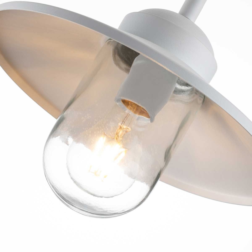 Elstead - Външно стенно осветително тяло KLAMPENBORG 1xE27/60W/230V IP44 бяло