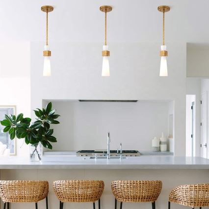 Elstead - Полилей на тръба KRISTY 1xE27/40W/230V Ø 15,2 см меден