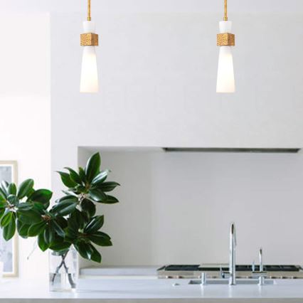 Elstead - Полилей на тръба KRISTY 1xE27/40W/230V Ø 15,2 см меден