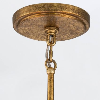 Elstead - Полилей на штанга KRISTY 5xE27/40W/230V меден