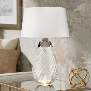 Elstead - LED Настолна лампа LENA 1xE27/40W/230V + 1xGU10/7W 74 см бял